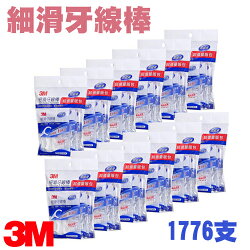 【超值量販包】3M 細滑牙線棒 一箱裝 1776支 (36支入/包)牙線/牙齒/健康/保健 公司原廠貨