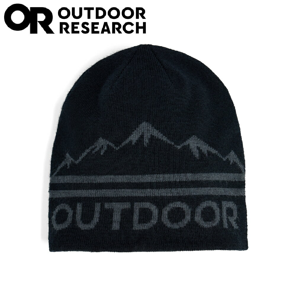 【Outdoor Research 美國 LOGO 針織帽《黑/石墨灰》】322544/毛帽/雪帽/保暖針織帽