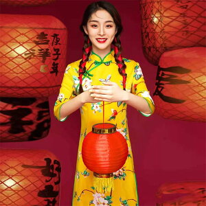 影樓主題寫真服裝新年中國風復古旗袍個性小清新藝術照攝影服飾