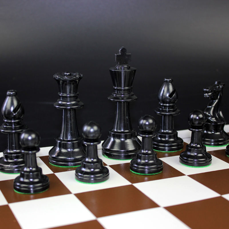 象棋 國際象棋 加重型國際標準比賽王97mm大號國際象棋國際跳棋套裝帶棋盤4個后 可開發票
