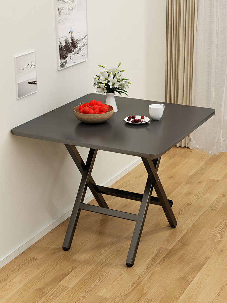 小桌子可折疊桌餐桌家用戶型簡易吃飯方桌出租屋用戶外便攜式擺攤