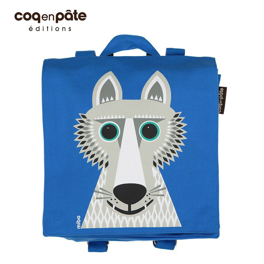 【無毒環保布包】【COQENPATE】法國有機棉無毒環保布包 - 小童寶包幫- 野狼