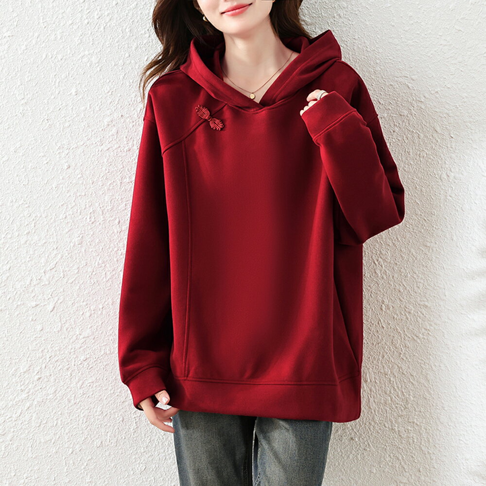 ＊ORead＊不規則休閒長袖上衣連帽衛衣(圖片色M~3XL)
