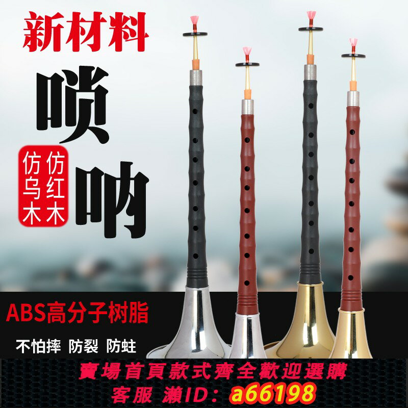 【臺灣公司 可開發票】演奏專業仿烏木嗩吶仿紅木嗩吶樂器全套d調D調初學者入門小號喇叭