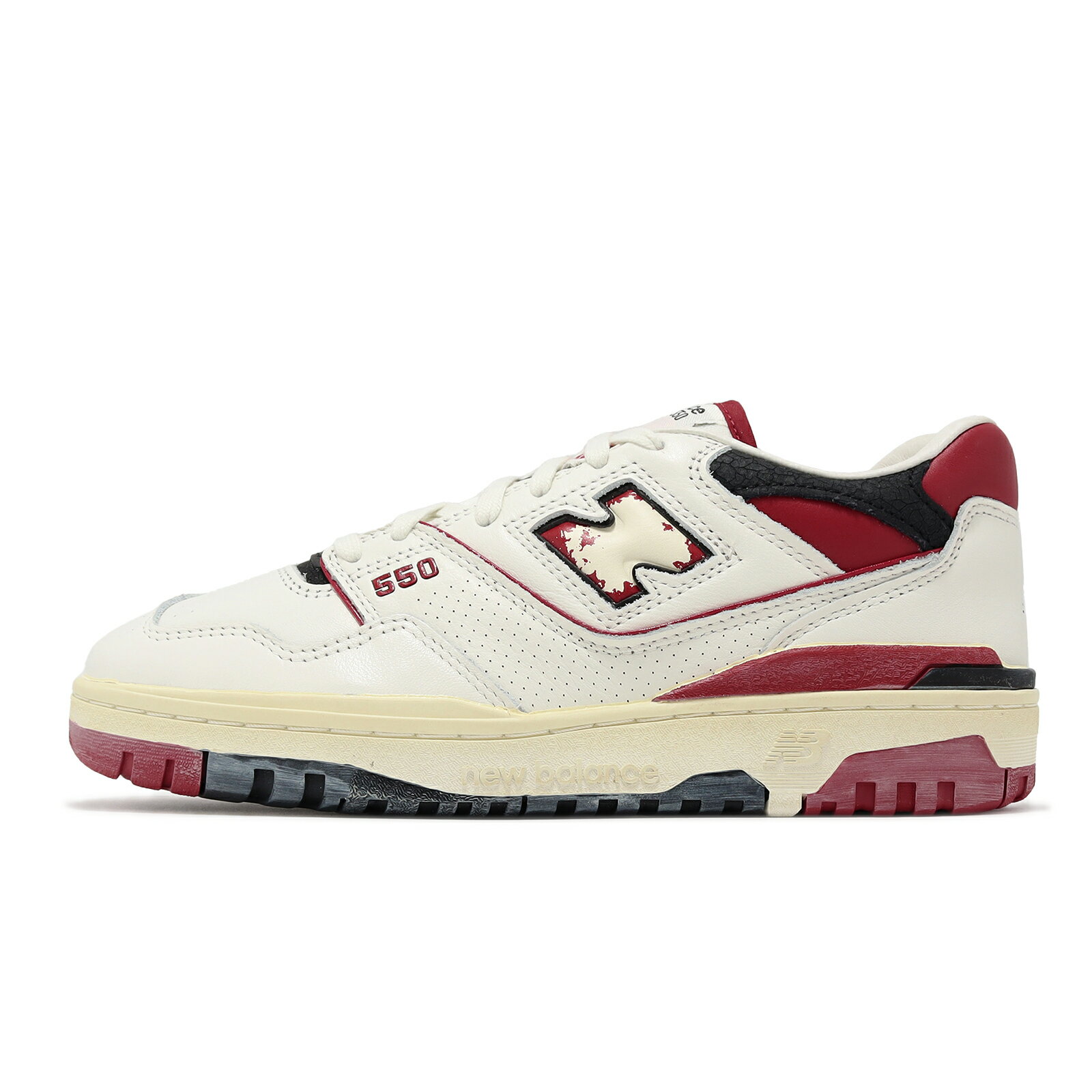 New Balance NB 休閒鞋 550 男鞋 深紅 白 復古 仿舊 NB 紐巴倫