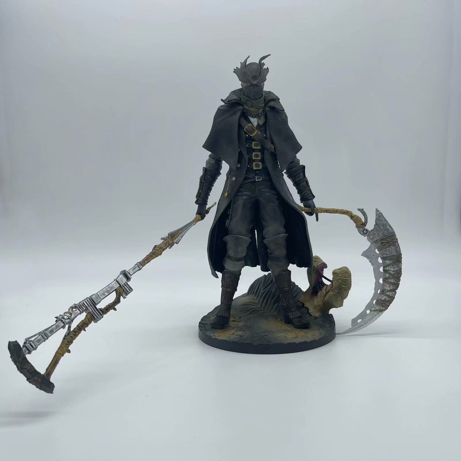 血緣獵人Gecco 老獵人狩人場景雕像 遊戲周邊 可換 動漫手辦模型