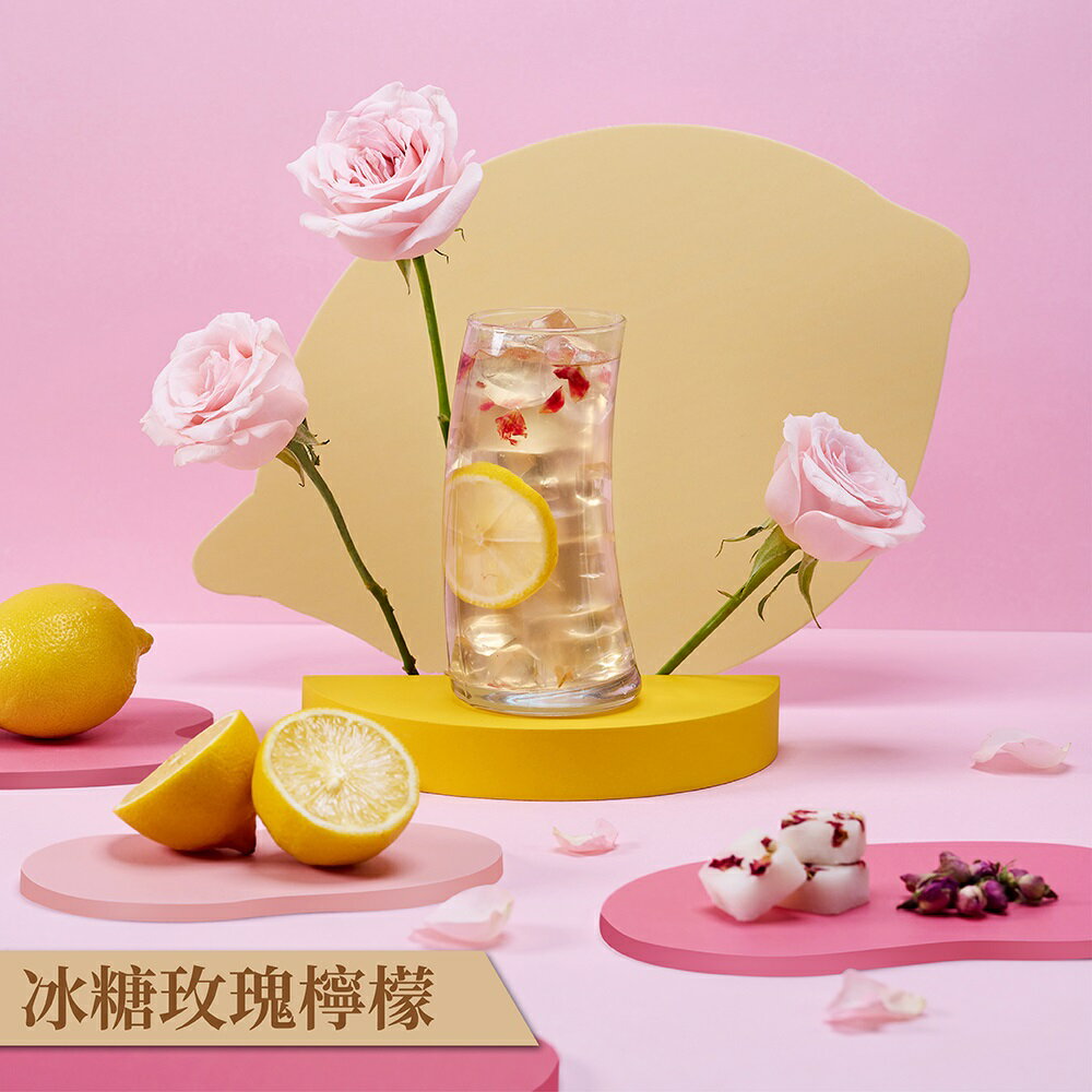 冰糖玫瑰檸檬 (204g/12入)【糖磚/茶磚】7-11超取199免運