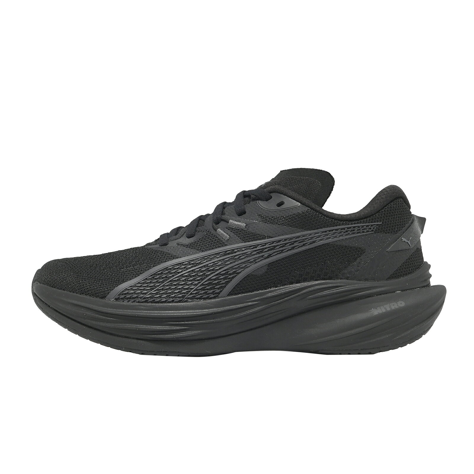 Puma 慢跑鞋 Deviate Nitro 3 Wns 寬楦 女鞋 黑 碳板 氮氣中底 378450-05