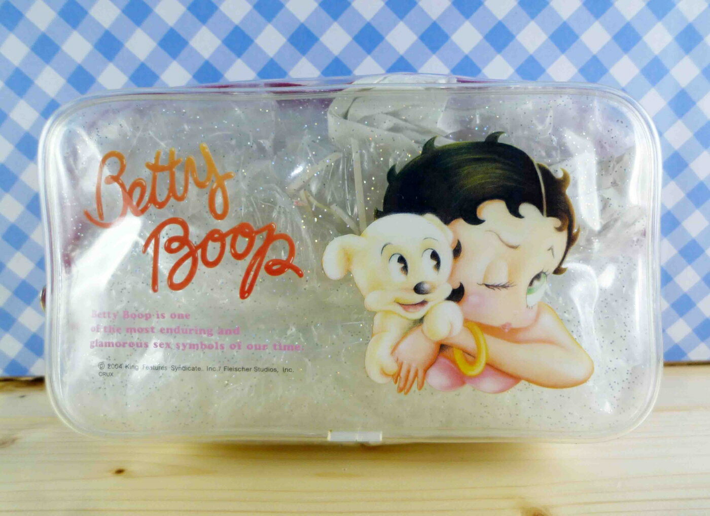 【震撼精品百貨】Betty Boop 貝蒂 化妝包-透明-狗圖案 震撼日式精品百貨