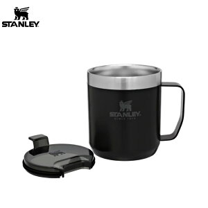 ├登山樂┤ 美國 Stanley 經典系列 不鏽鋼咖啡馬克杯0.37L/ 消光黑 # 10-09366-016