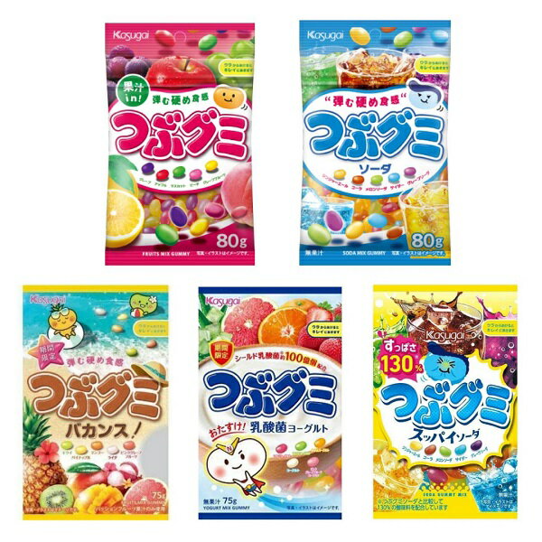 【江戶物語】KASUGAI 春日井 雷根軟糖 綜合水果/綜合汽水/乳酸菌/熱帶水果/酸味汽水風味 雷根糖 日本原裝進口