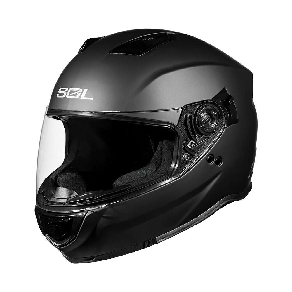 【SOL Helmets】SF-7全罩式安全帽 (素色 素消光黑) ｜ SOL安全帽官方商城