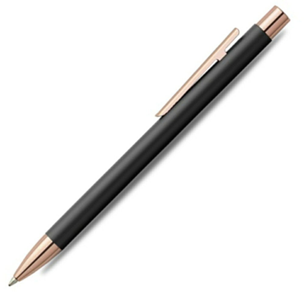 德國 FABER-CASTELL 輝柏 NEO 黑沙袖珍帝黃金 原子筆*加贈筆套