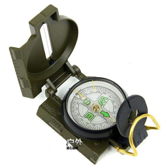 專業精準型美式單兵軍指南針多功能戶外指北針全屬透鏡羅盤DC452A