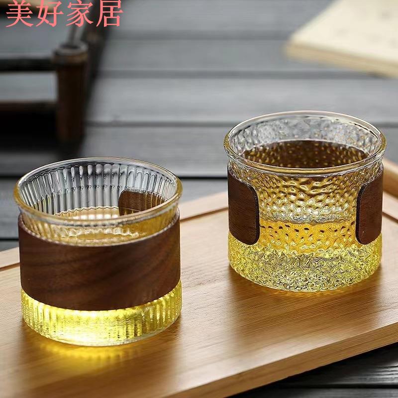 【良品舎】全館免運 開發票 保售後 茶壺 茶具 玻璃壺 開水壺 新款加厚品茗杯玻璃杯功夫茶杯主人杯日式早餐牛奶杯