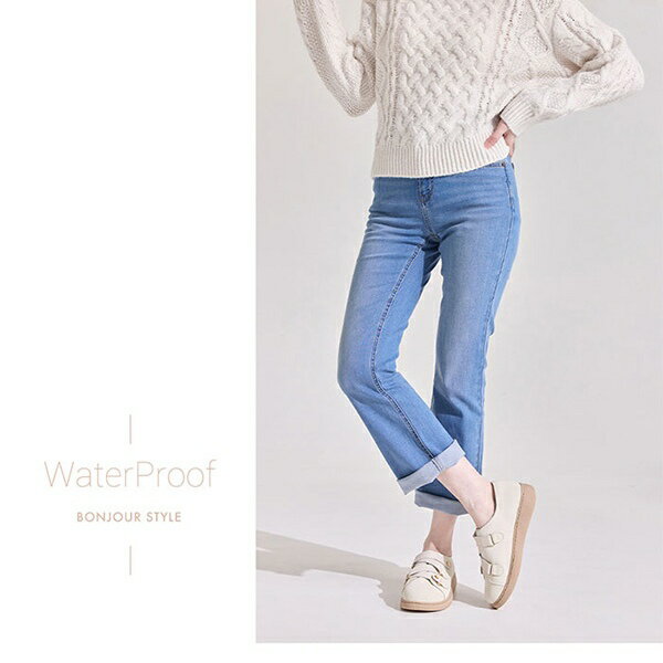 BONJOUR☆3M防水技術！MIT真皮厚底麵包鞋【B0655】5色 6