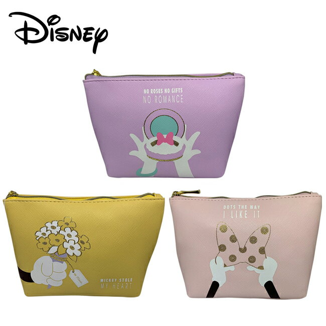 【日本正版】迪士尼 皮革 化妝包 收納包 小物收納 黛西 米奇 米妮 Disney