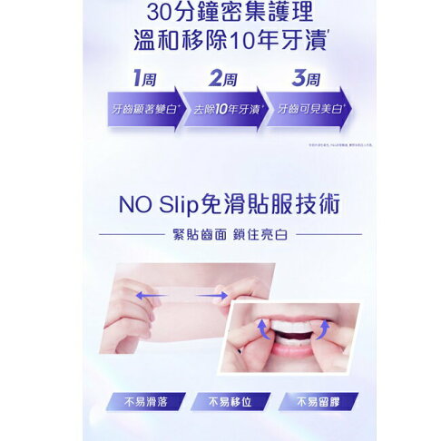 Crest 3D White美白牙貼-溫和型 (14天份) (牙齒美白貼片) 3