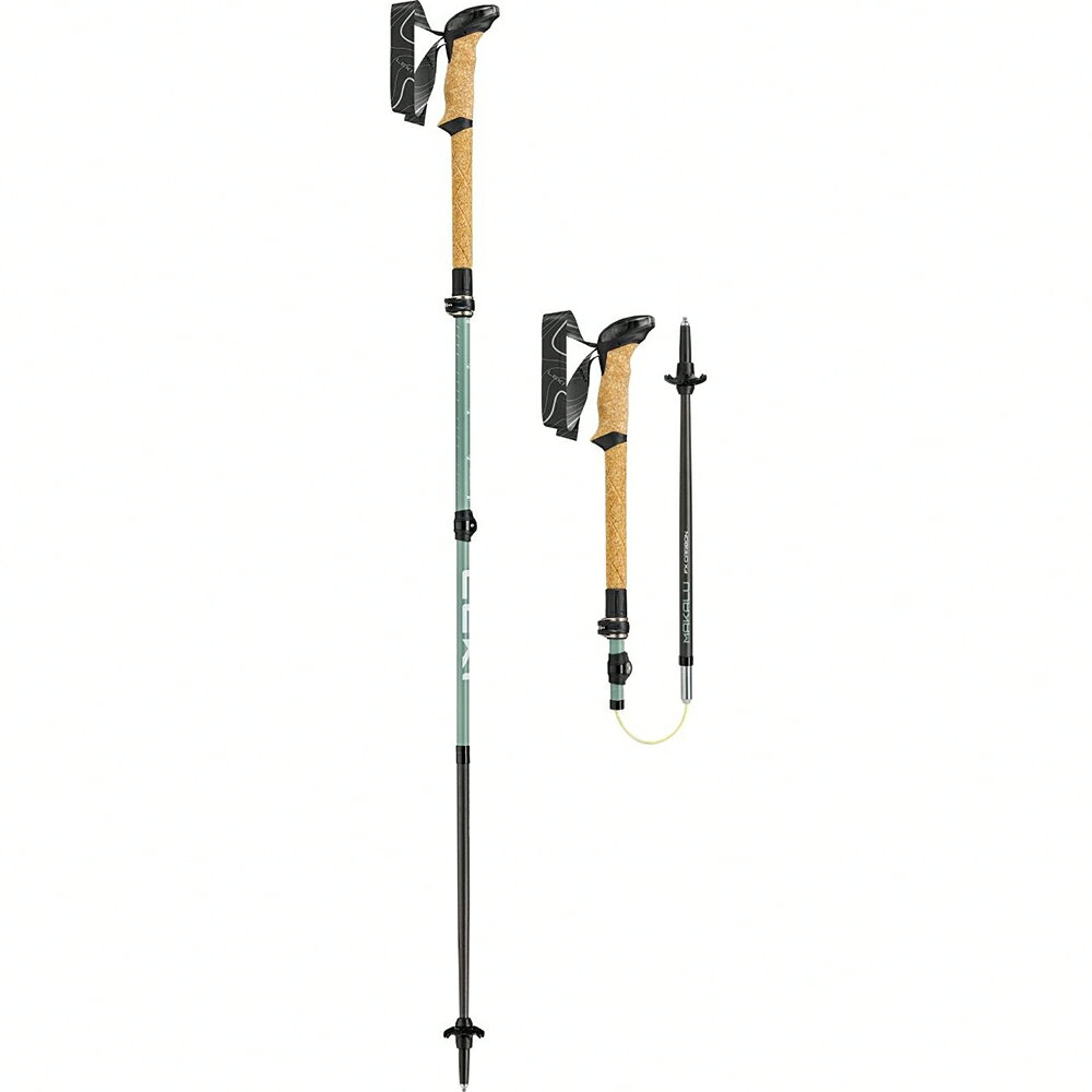 ├登山樂┤德國 LEKI Makalu FX Carbon 軟木把碳纖維折疊輕量登山杖110-120cm 1對 65620622C