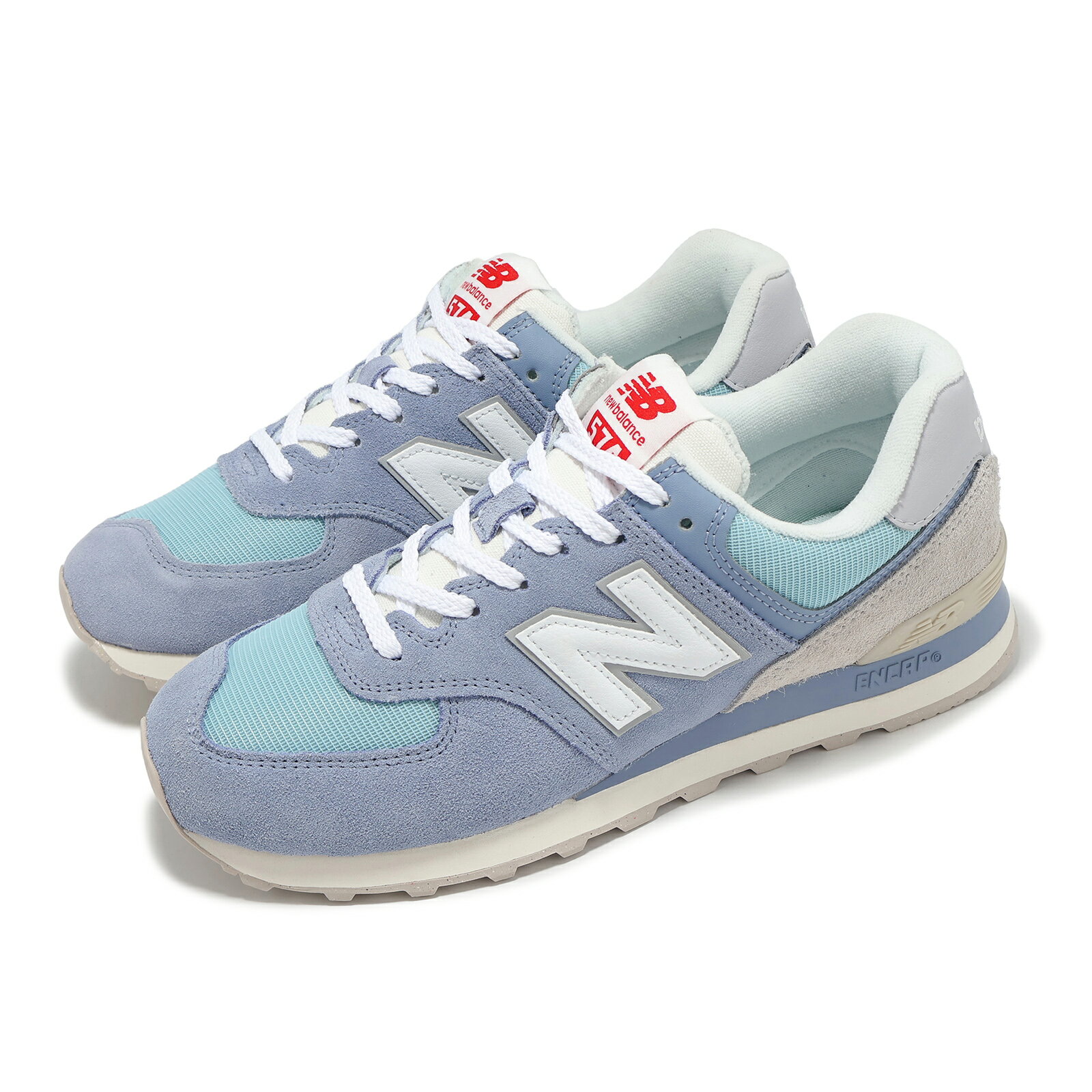 New Balance NB 休閒鞋 574 男鞋 女鞋 藍 灰 麂皮 經典 情侶鞋 NB U574BLG-D 7