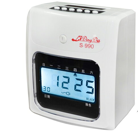 S990/S990P【停電可以打卡型】液晶型 指針型6欄位 打卡鐘 打卡機 雙色打卡鐘 考勤機【LiDingDa 】 1
