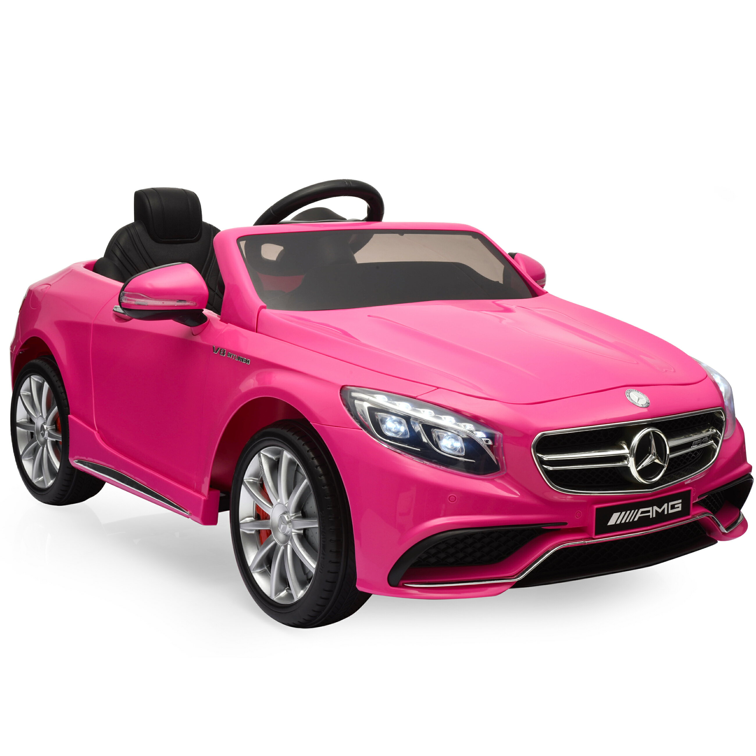 pink mercedes toddler car