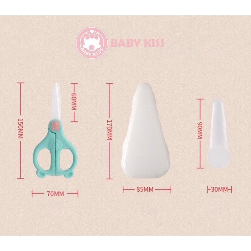 送收納盒》小熊造型陶瓷食物剪刀/輔食剪 4