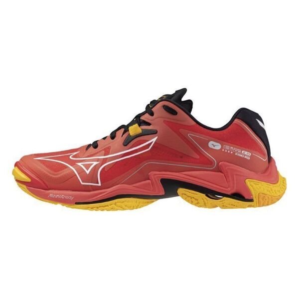 Mizuno Wave Lightning Z8 [V1GA240002] 男 排球鞋 訓練 包覆 止滑 緩震 紅黑黃