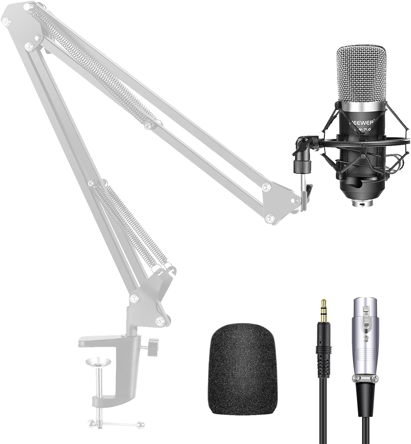 [現貨1個] Neewer 40084726 NW-700 麥克風 含避震架 Professional Studio Broadcasting & Recording Condenser Microphone Set_TC4 dd