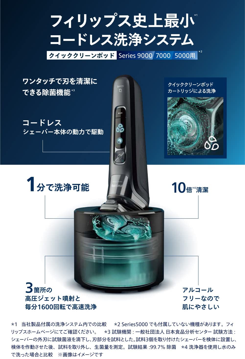 日本代購】Philips 飛利浦9000系列電動刮鬍刀72刀片S9982/54 | 及時雨