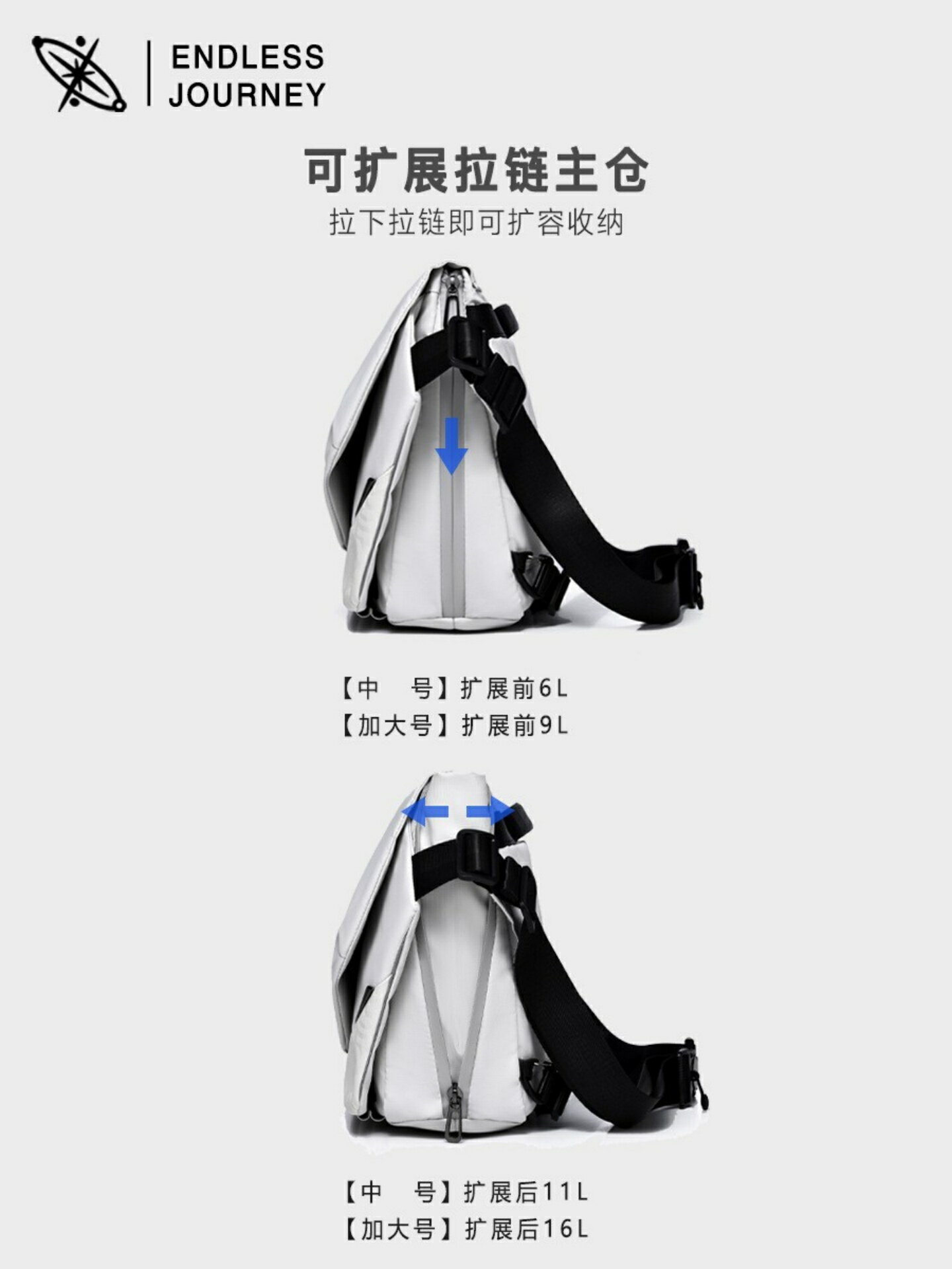 阿波羅X1單肩斜後背包男大容量磁吸扣騎行揹包多功能郵差平板電腦包