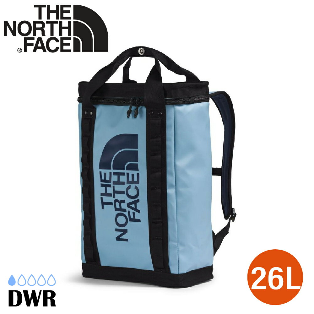 【The North Face 26L EXPLORE FUSEBOX 後揹包《淺藍》】3KYF/雙肩揹包/電腦包/休閒揹包