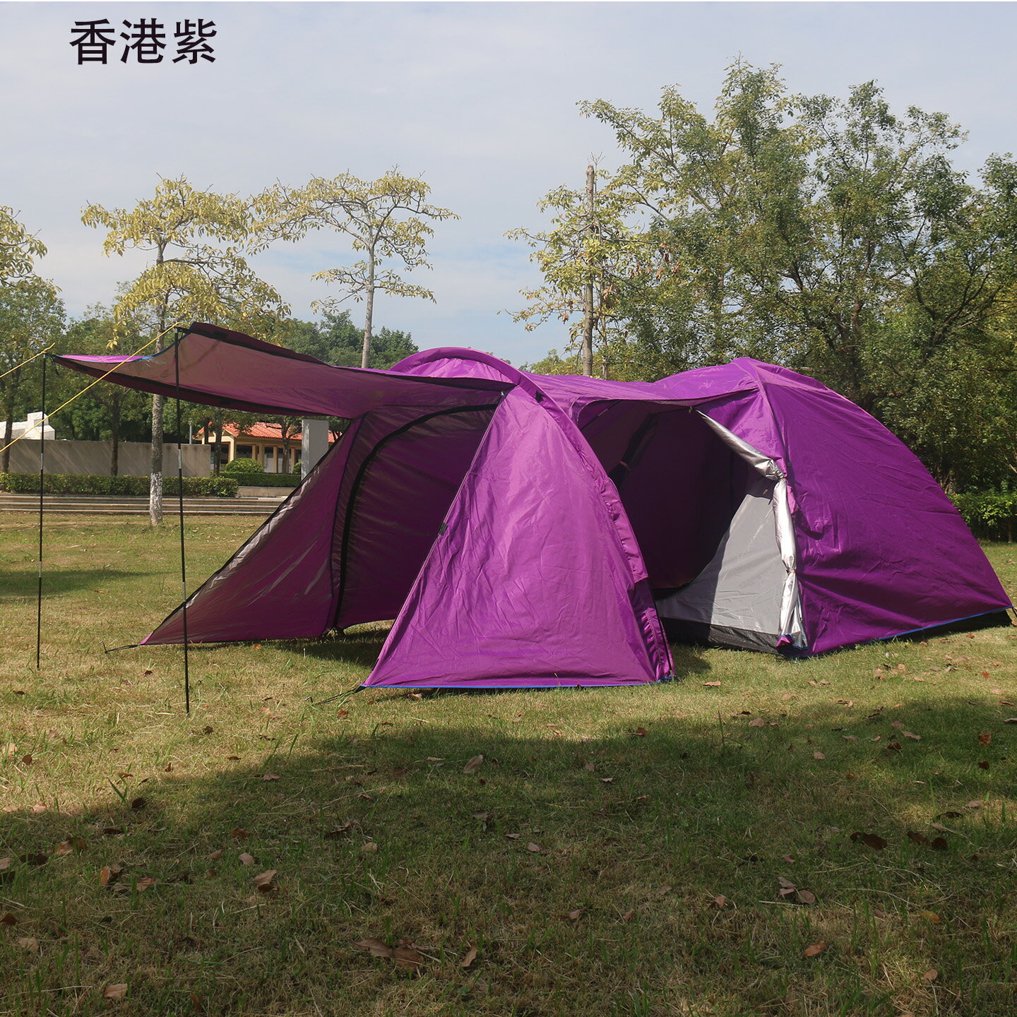 戶外雙人345人加大一室一廳野營專業露營折疊輕便四季防雨帳篷