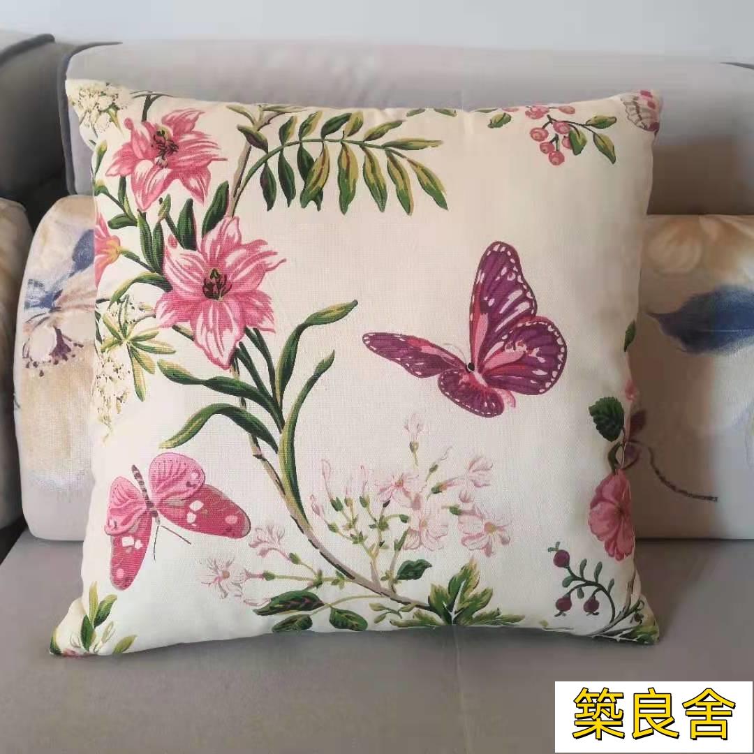 抱枕 靠枕 大抱枕套 抱枕套不含芯正方形沙發靠墊床頭靠背辦公室靠墊靠背抱枕特價清倉