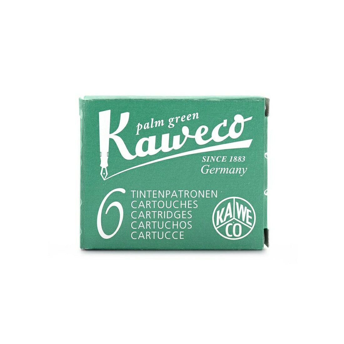 預購商品 德國 KAWECO 歐規卡水 墨水管 棕櫚綠（6支 /小盒）3小盒入 /組 4250278602215