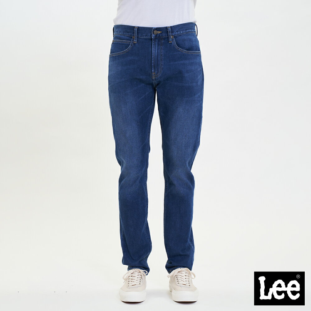 Lee 705 四面彈中腰標準小直筒牛仔褲 男 Modern 中深藍LL220264791