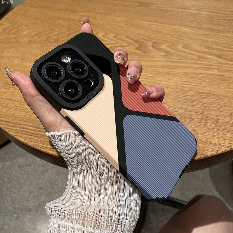 適用於拼接蘋果12手機殼15Promax全包iPhone13/12/11防摔高級牙簽紋