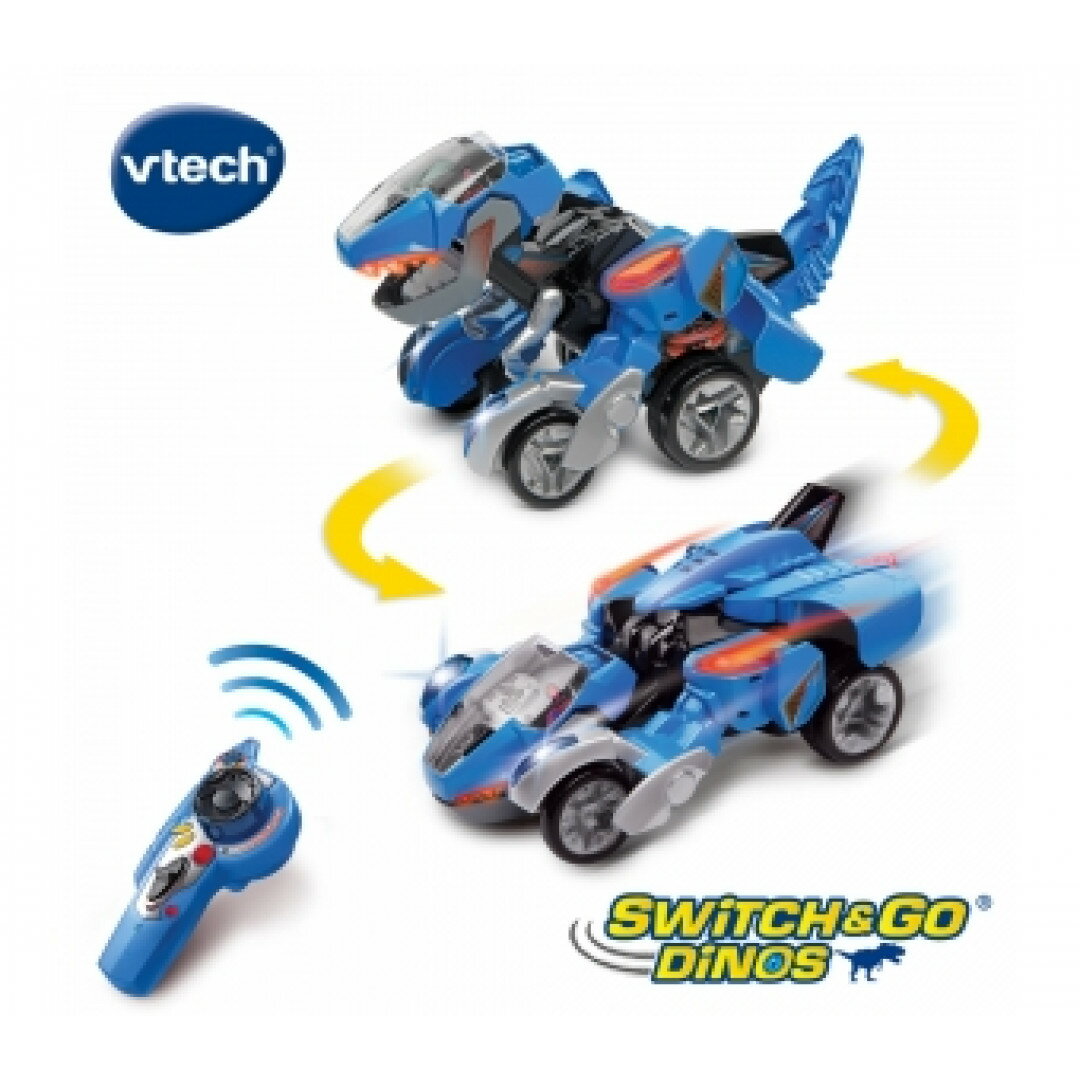 《英國 Vtech》 遙控聲光變形恐龍車-霸王龍-達西 東喬精品百貨