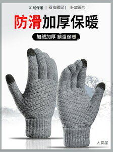 大賀屋 男女觸控手套 冬季手套 可愛手套 學生手套 保暖手套 防寒手套 韓版加厚 手套 成人手套 C00010675