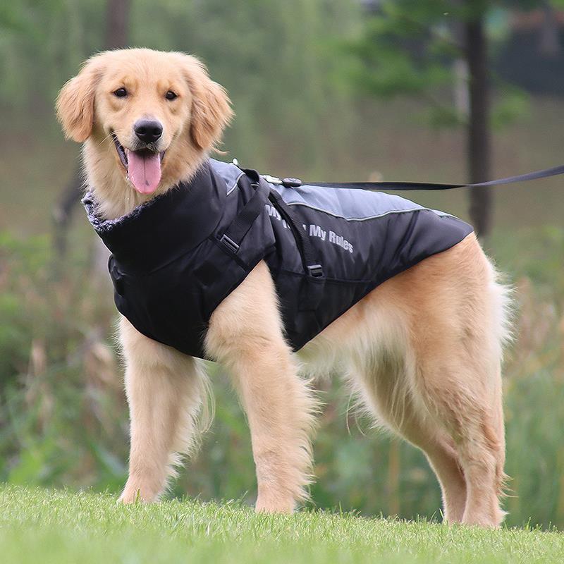狗狗秋冬衣服金毛拉布拉多大中小型保暖背心防水戶外寵物服裝【不二雜貨】