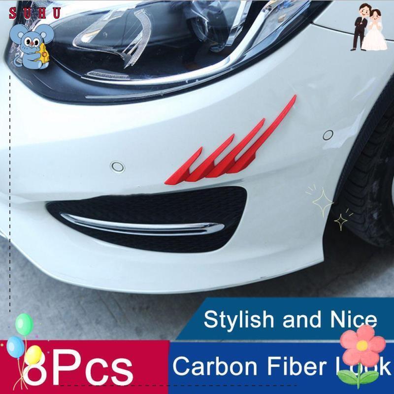 【全球優品匯】SUHU 8件汽車車門邊防撞條開門防撞貼條後視鏡防擦條防刮條防撞膠條防刮貼