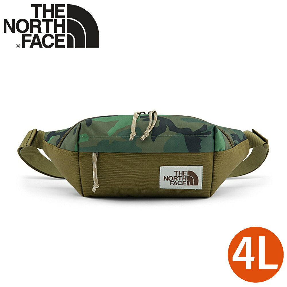 【The North Face 4L 多功能腰包《迷彩綠》】3KY6/側揹包/隨行包/臀包/透氣/運動/跑步
