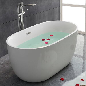 優樂悅~浴缸日式亞克力情侶雙人小戶型成人貴妃衛生間獨立浴缸1.4米1.8米