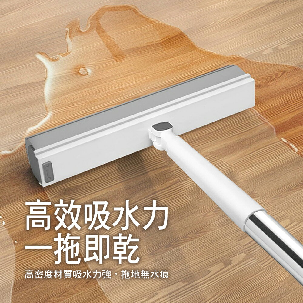 家簡塵除 雙淨拖洗脫乾膠棉拖把組(1拖1桶1替換頭) 4