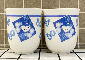 【震撼精品百貨】凱蒂貓 Hello Kitty 日本SANRIO三麗鷗 KITTY日本泡茶杯/對杯-和風#04150 震撼日式精品百貨