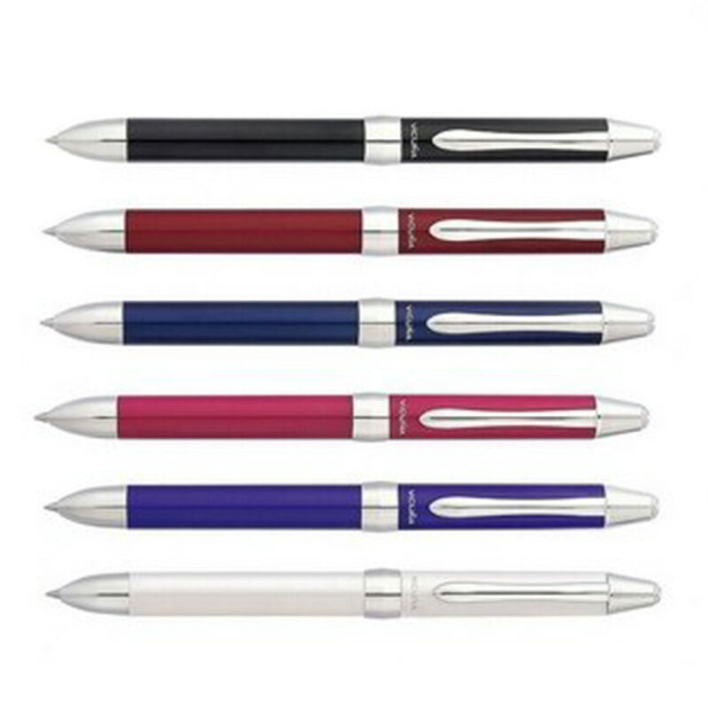【Pentel飛龍】XBXW1375 美酷孃-旋轉三用原子筆(黑、紅0.7mm+自動鉛筆0.5mm /支