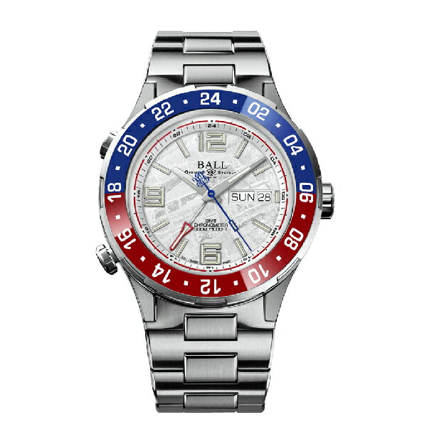 B3 BALL 波爾錶】 (DG3000A-S10CJ-MSL) Roadmaster Marine GMT Meteorite機械腕錶 藍x紅 40mm｜樂天全館特惠中★指定刷卡回饋10%