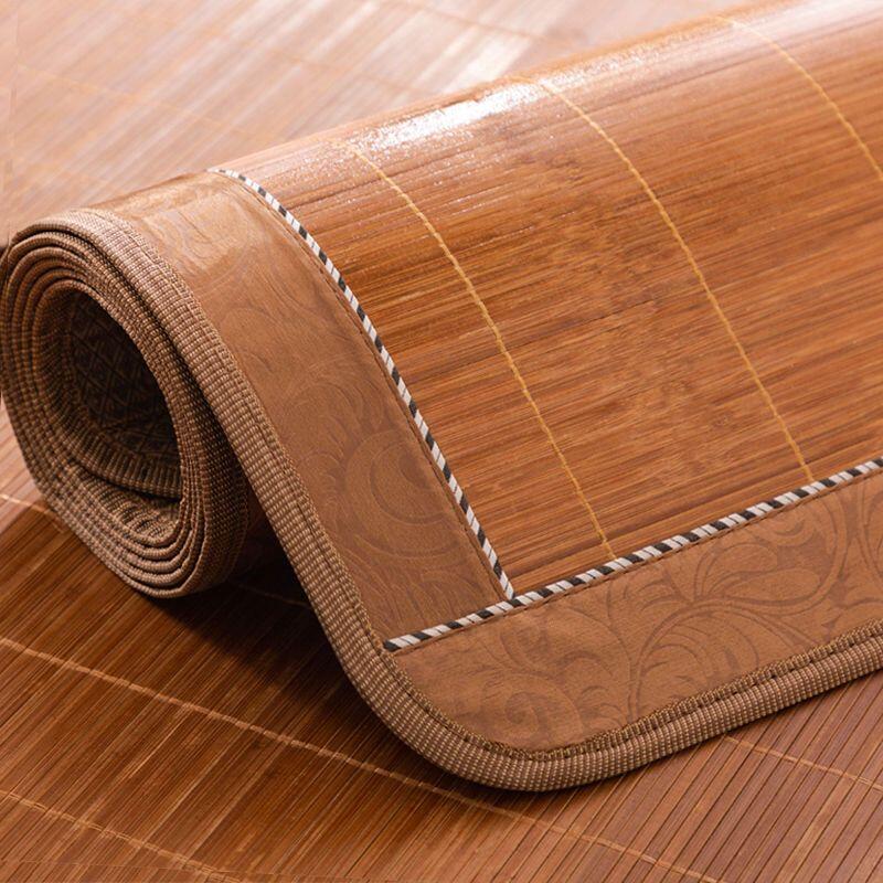 草蓆竹席涼席竹蓆夏季涼席竹席草席折疊1.5m雙人夏季1.2三件套床冰絲席涼席子