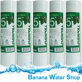 【Banana Water Shop】台灣公司貨 Everpoll PP 5M纖維濾心 EVB-F105【5支】