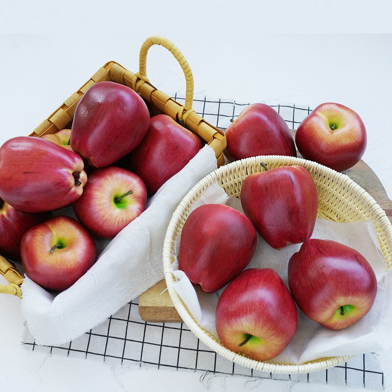 仿真美國華盛頓蘋果模型 裝飾水果假水果蔬果蔬菜 櫥柜裝飾
